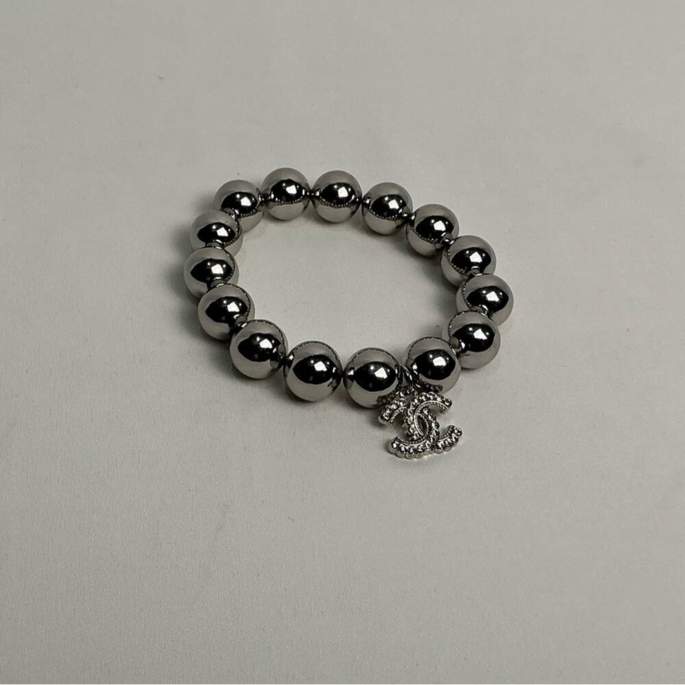 Chanel Silver metal Beaded Bracelet - Picture 3 of 6